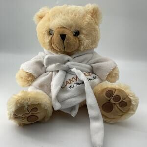 Canyon Ranch Brown Teddy Bear Wearing Plush Logo Robe